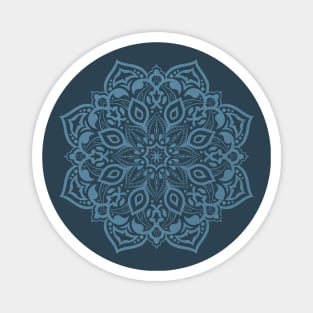 Elegant teal blue/green mandala - tone on tone Magnet